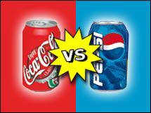 Enfrentamiento publicitario entre marcas rivales. Coca-cola vs Pepsi.